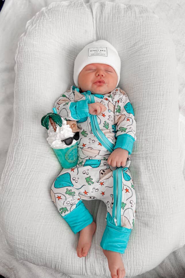 Resting Rays Stingray Kids PJ Zipper - Tuck & Char Co.