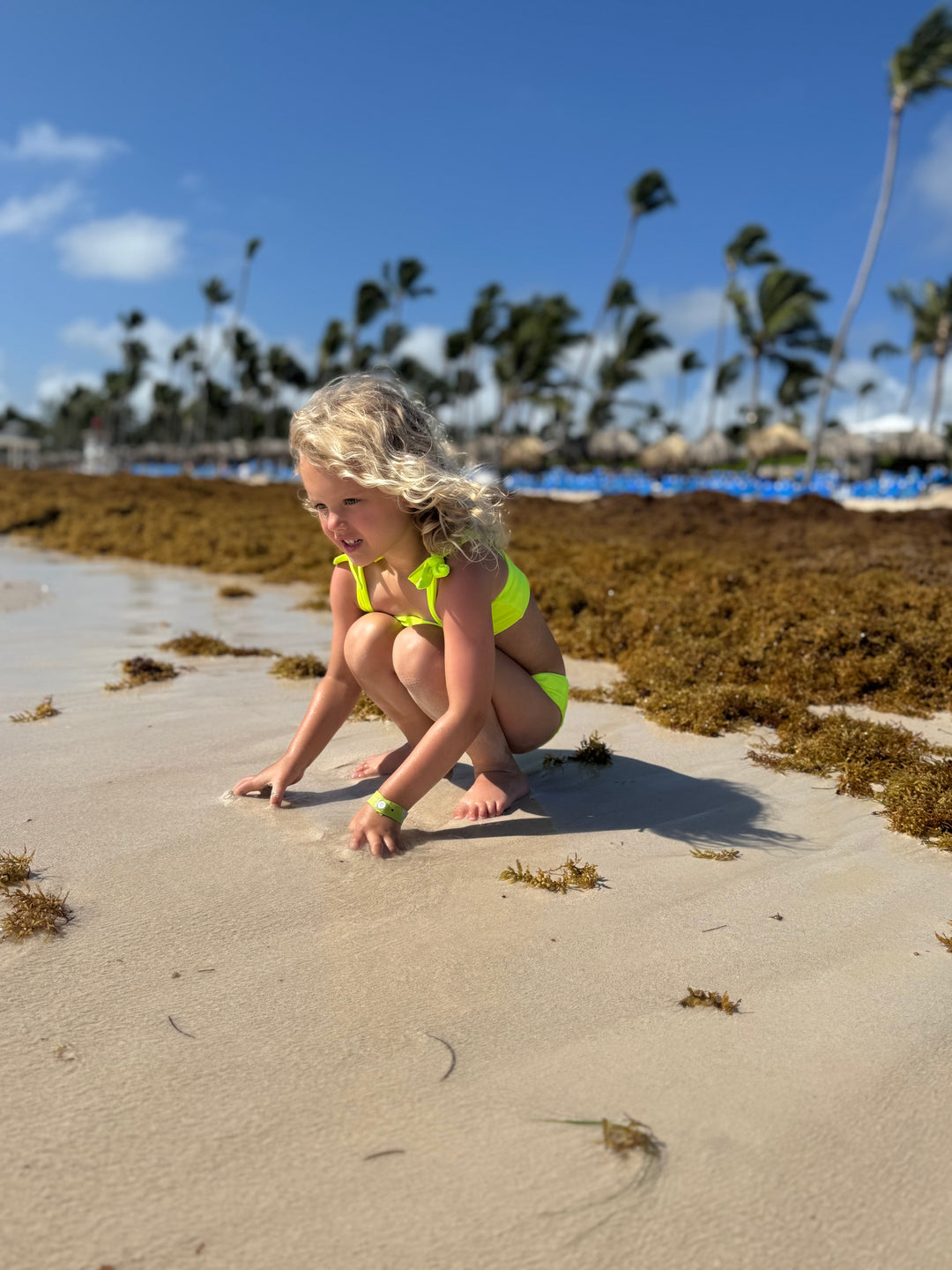 Hi-Viz Neon Yellow Girls Bikini Swimsuit
