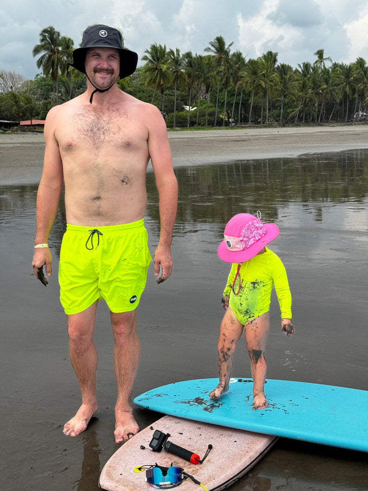 Hi-Viz Neon Yellow Men's Hybrid Boardshort