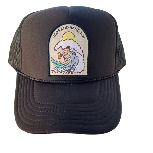 Hops & Hang Ten Trucker Hat - Tuck & Char Co. 