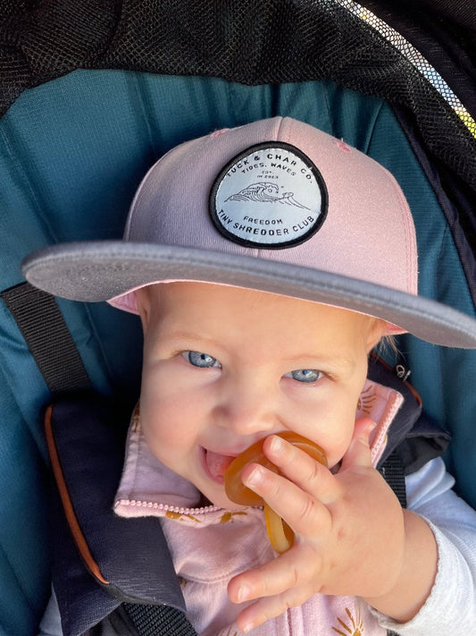 Tiny Shredder Club Snapback - Pink Toddler - Tuck & Char Co. 