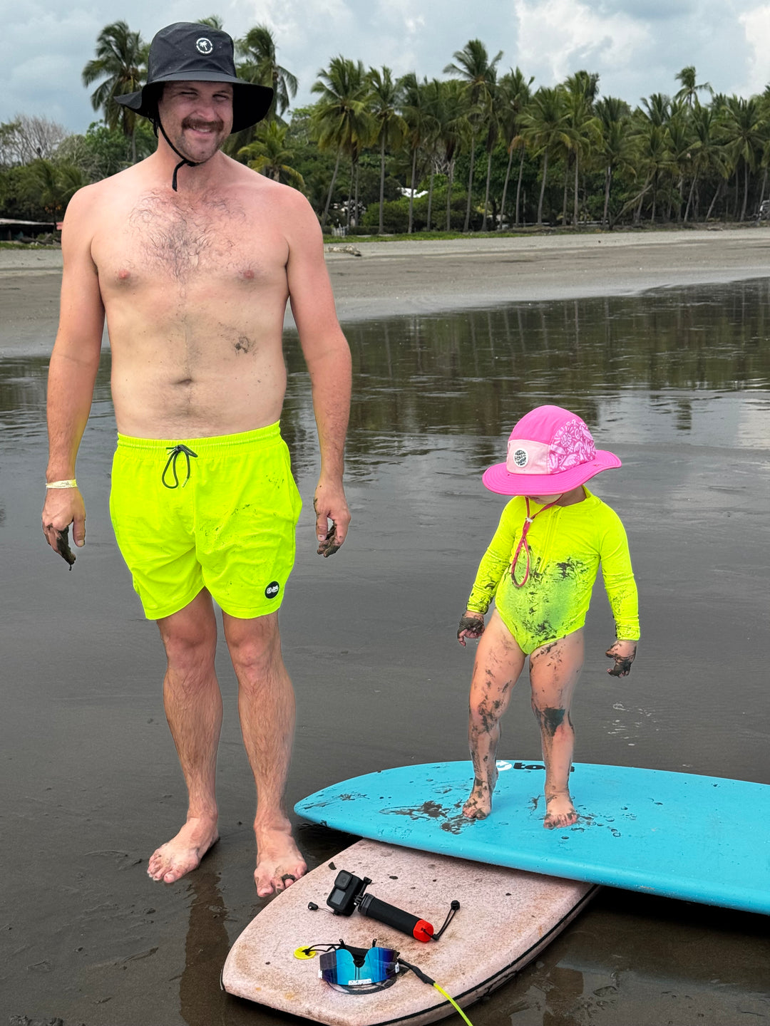 Hi-Viz Neon Yellow Men's Hybrid Boardshort
