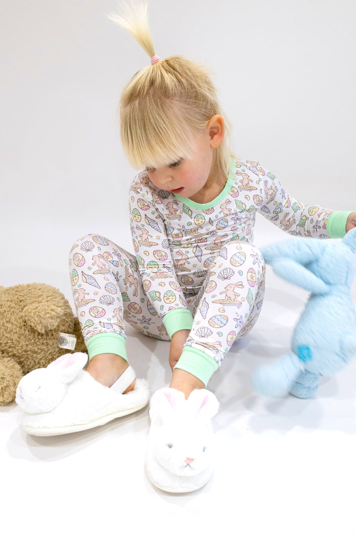 Surfing Bunnies Easter Pajamas