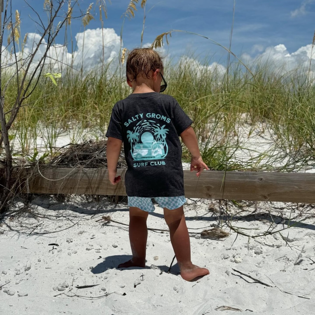 Salty Groms Surf Club T-Shirt - Tuck & Char Co. 