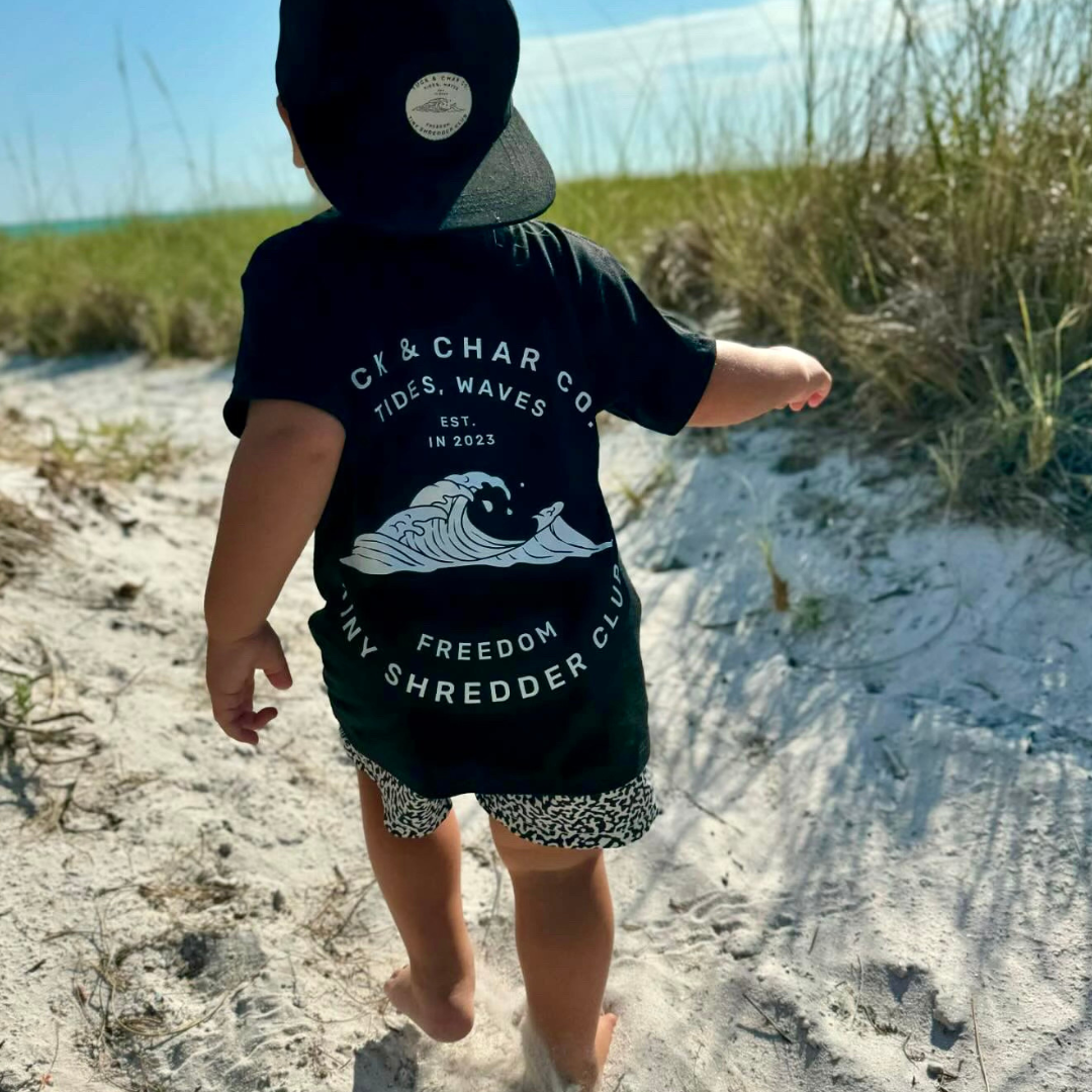 Tiny Shredder Club T-Shirt- Black - Tuck & Char Co. 