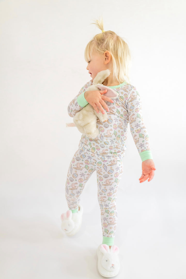 Surfing Bunnies Easter Pajamas