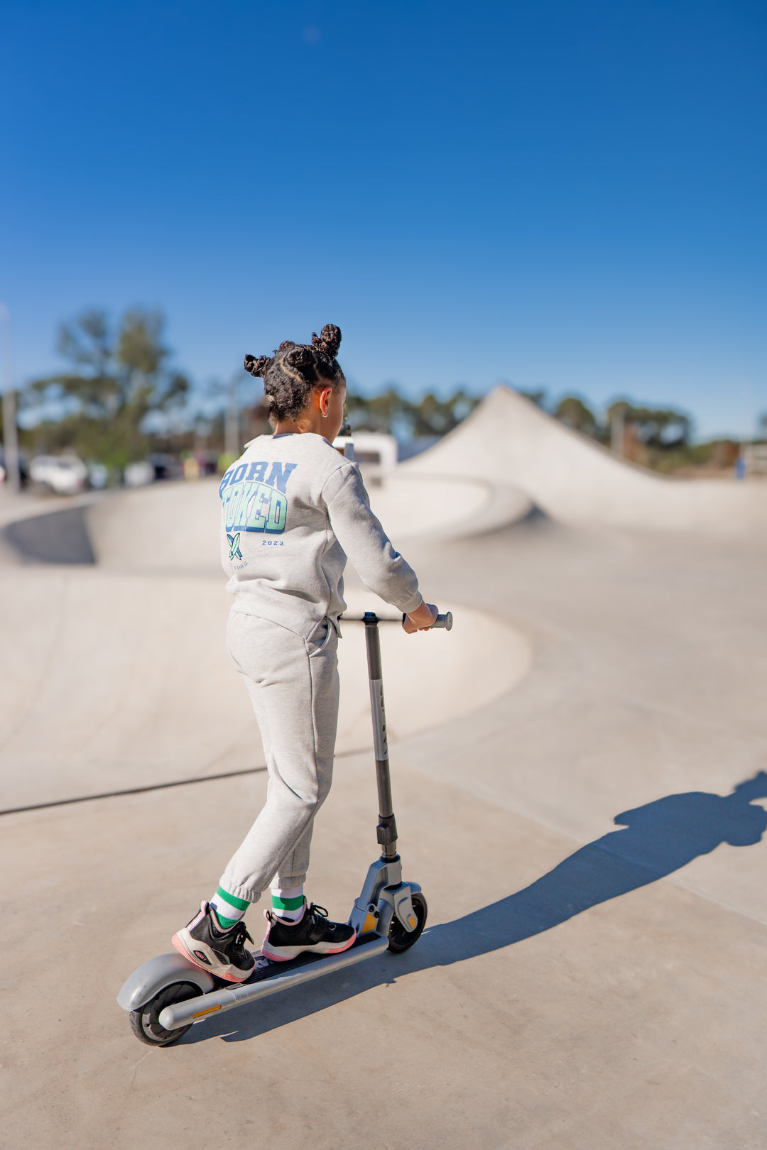 Born Stoked Sweatsuit- Blue/Green
