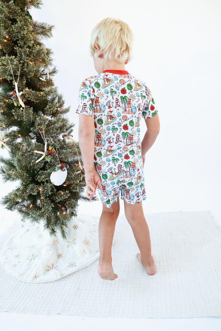 Jolly Waves Bamboo Toddler Two-Piece Pajama Set Shorties