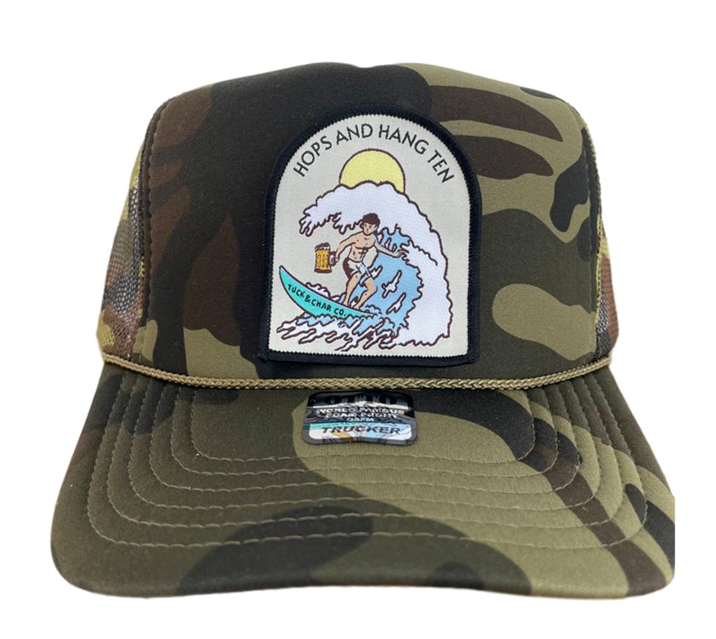 Hops & Hang Ten Trucker Hat - Tuck & Char Co. 