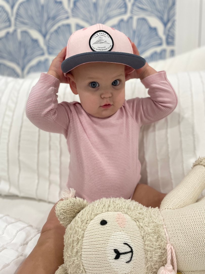 Tiny Shredder Club Snapback - Pink Toddler - Tuck & Char Co. 