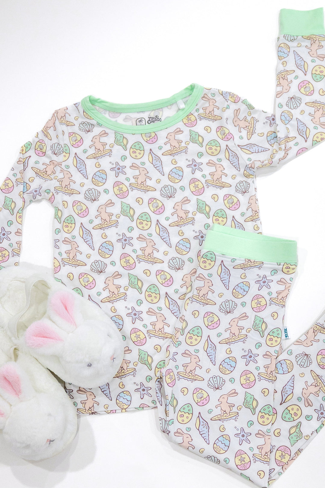 Surfing Bunnies Easter Pajamas