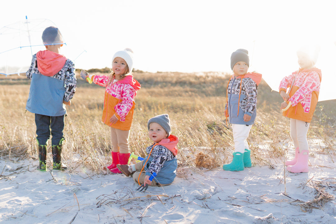 Boys All-Weather Surf Jacket — Blue | Coral