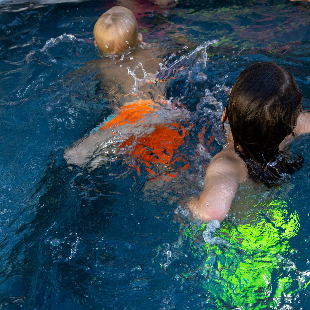 Neon Yellow Boys Hybrid Boardshorts – Retro Coastal [PRE-ORDER]