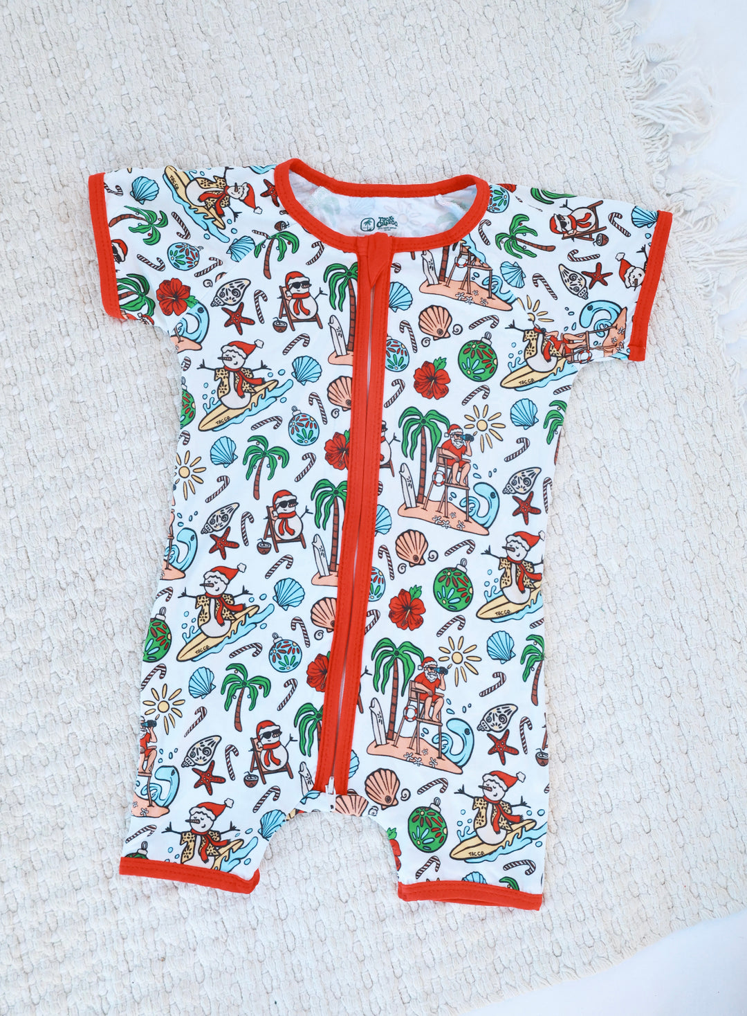 Jolly Waves Bamboo Zippy Pajama Shorties