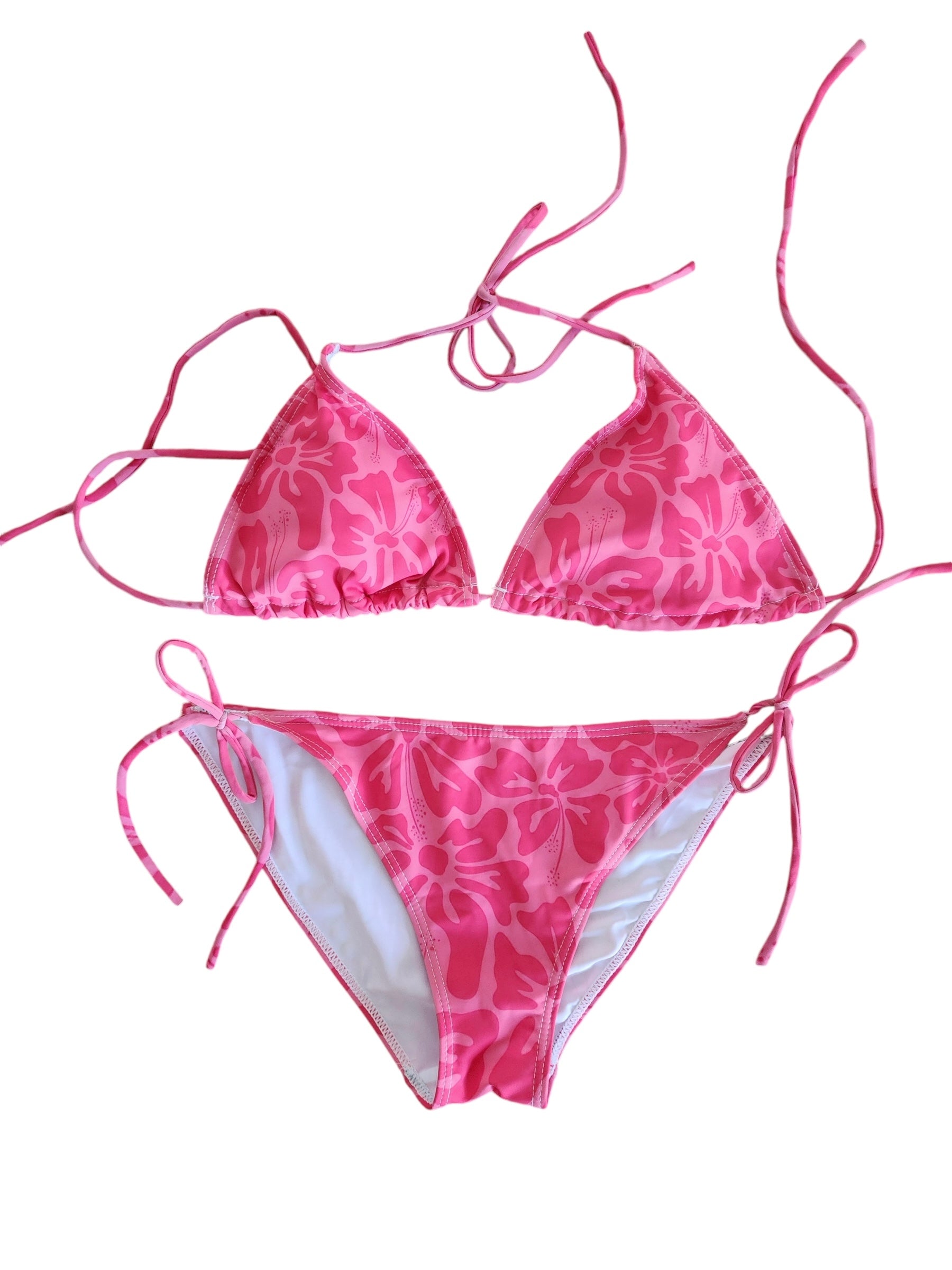 Women’s Hawaiian Hot Pink Bikini - Tuck & Char Co. 