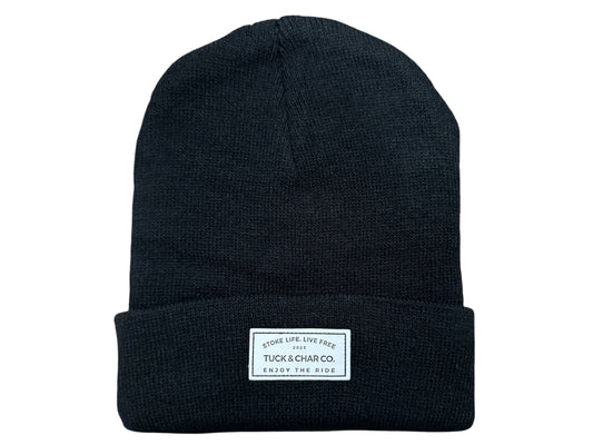 Wave Rider - Black Beanie