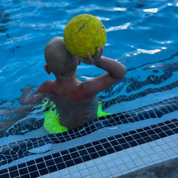 Neon Yellow Boys Hybrid Boardshorts – Retro Coastal [PRE-ORDER]