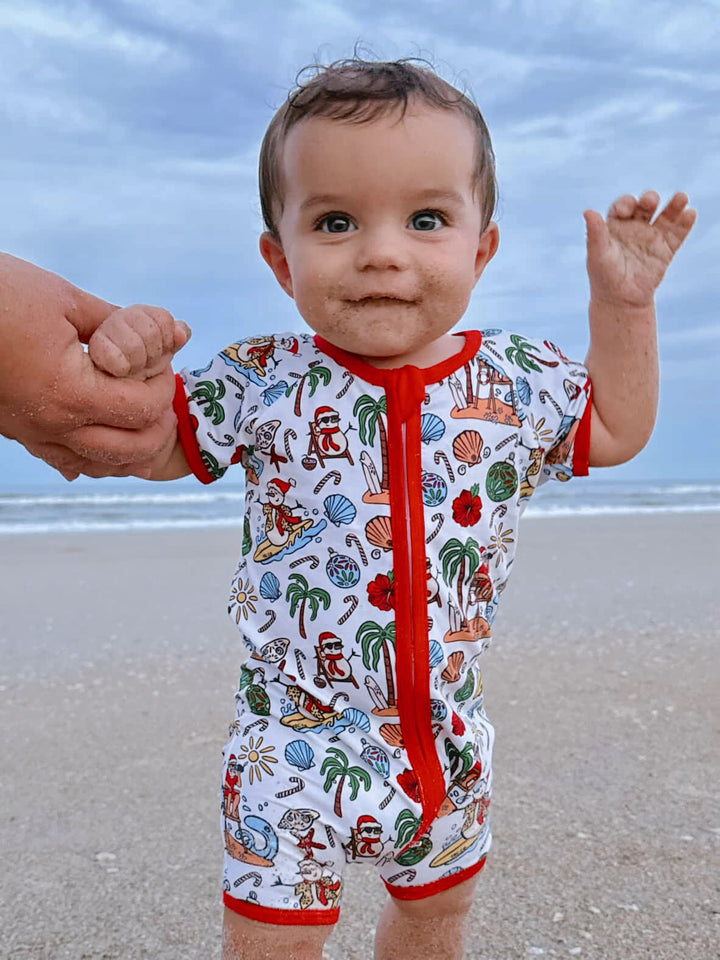 Jolly Waves Bamboo Zippy Pajama Shorties