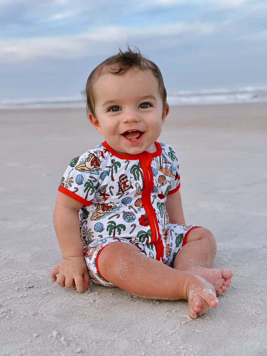 Jolly Waves Bamboo Zippy Pajama Shorties