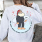 One More Shred Surfing Santa- Adult Grey Crewneck Sweatshirt