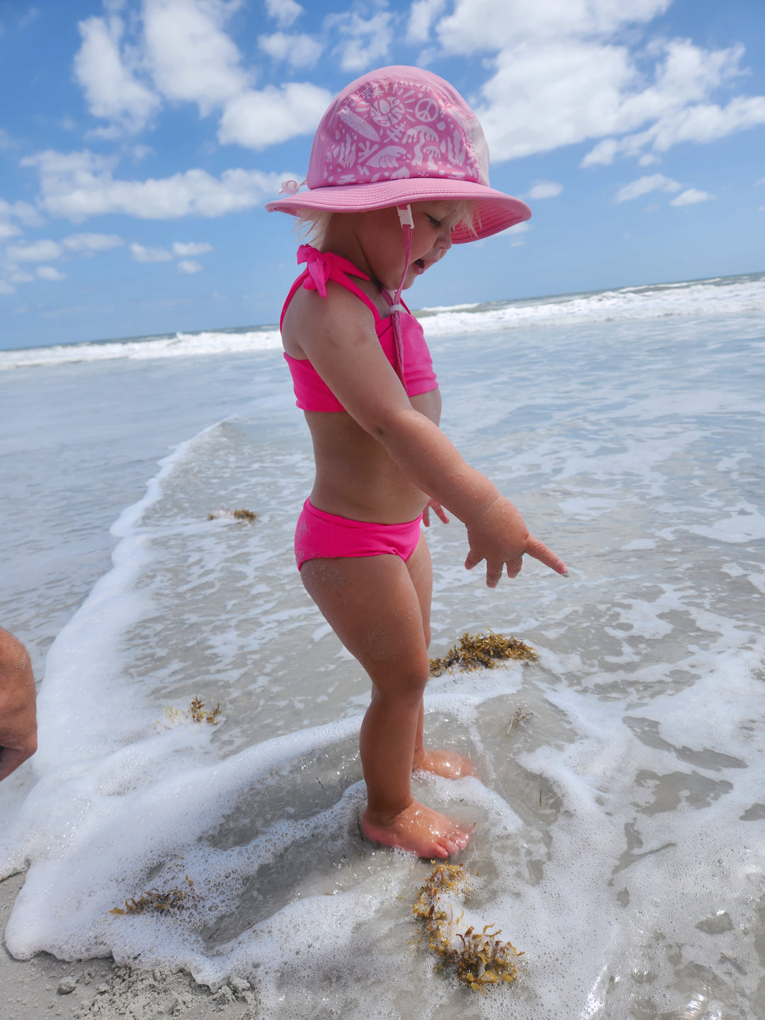 Hi-Viz Neon Pink Girls Bikini Swimsuit