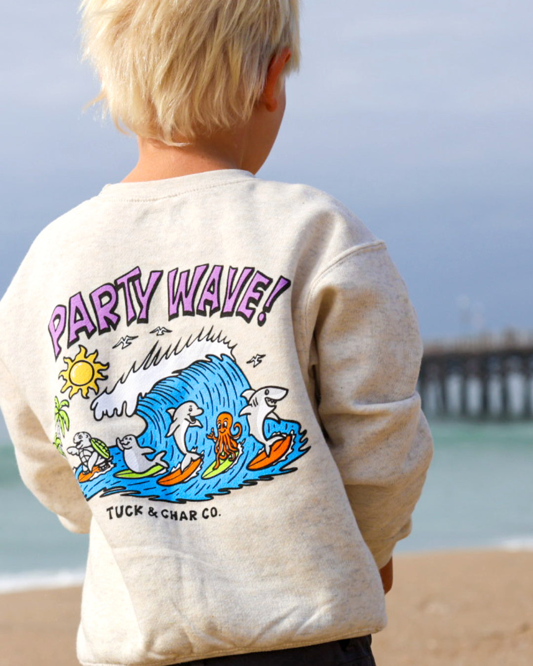 Party Wave- Crewneck Sweatshirt