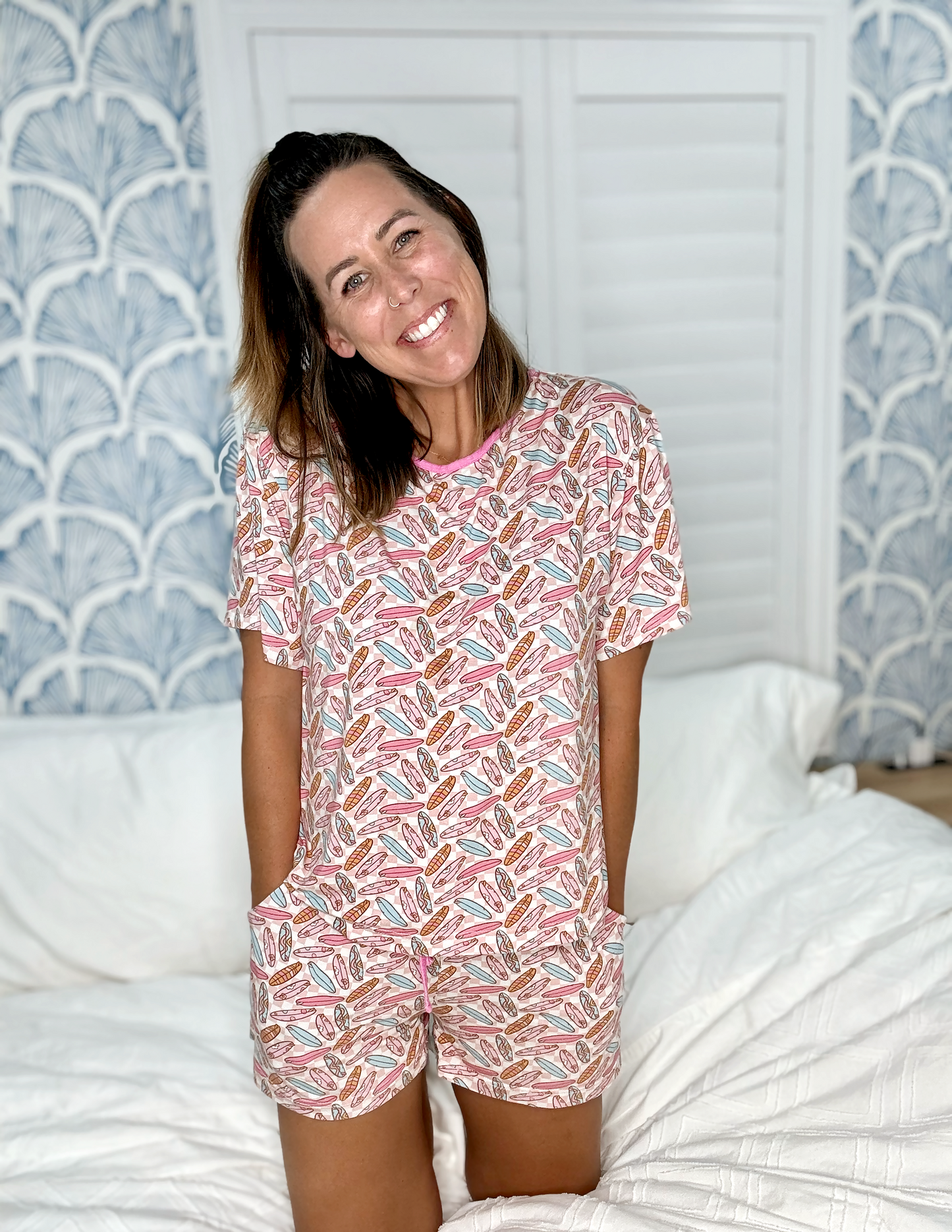 Surfer Girl Mama PJ Set - Tuck & Char Co. 