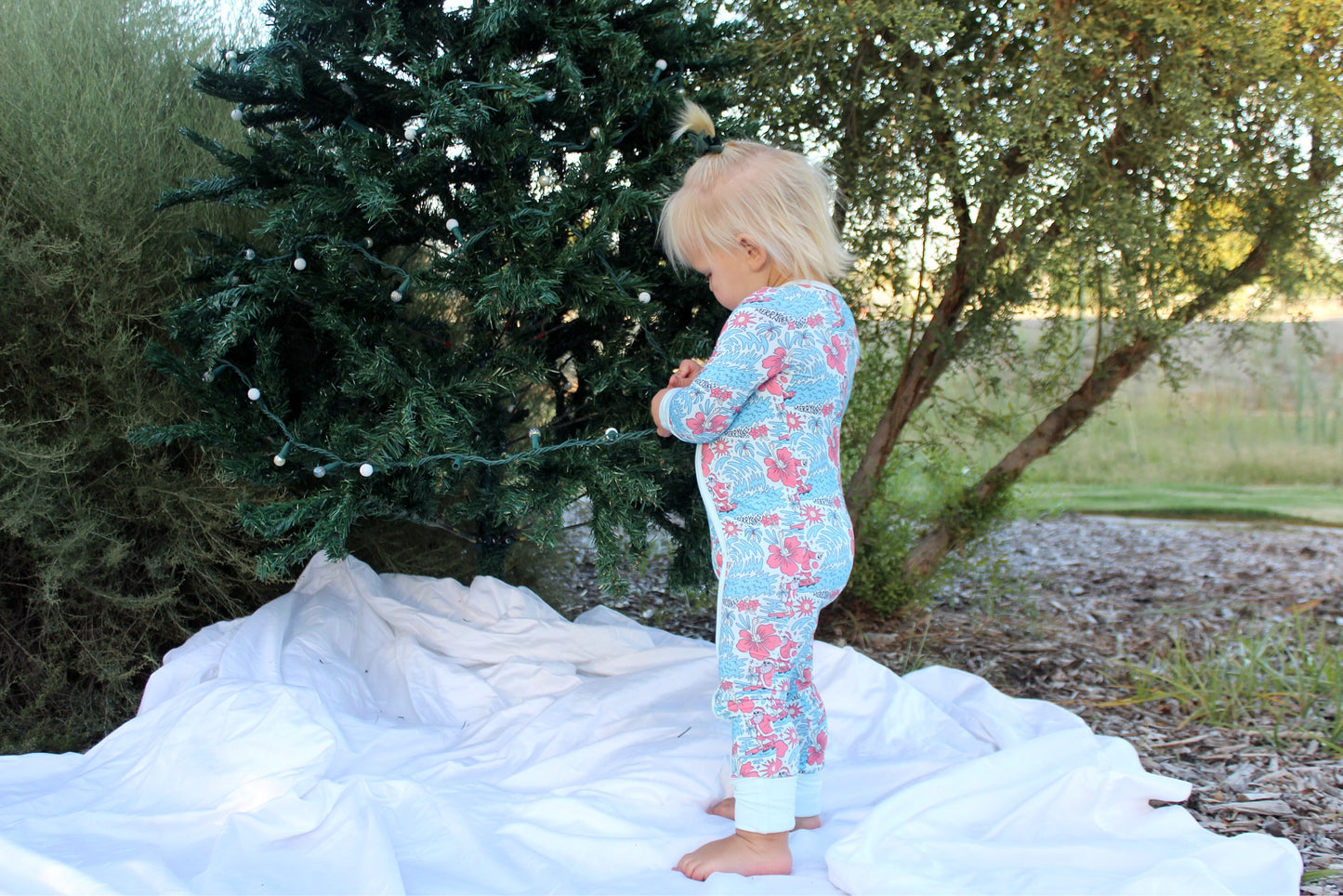 Merry Vibes Bamboo PJs Zip - Tuck & Char Co. 