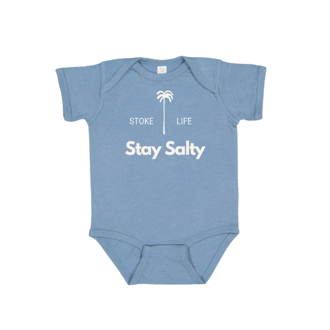 Stoke Life. Stay Salty Onesie - Tuck & Char Co. 