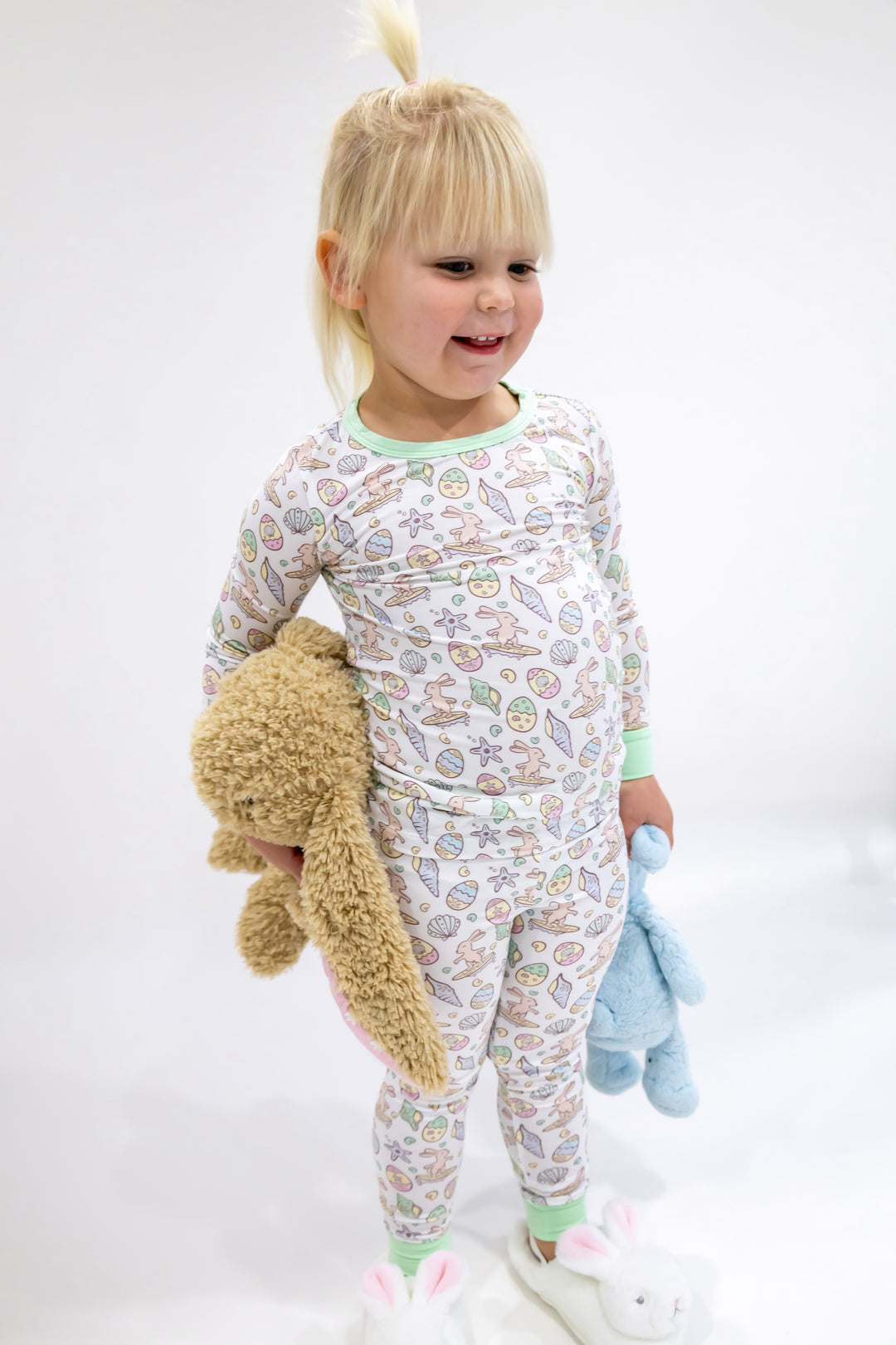 Surfing Bunnies Easter Pajamas