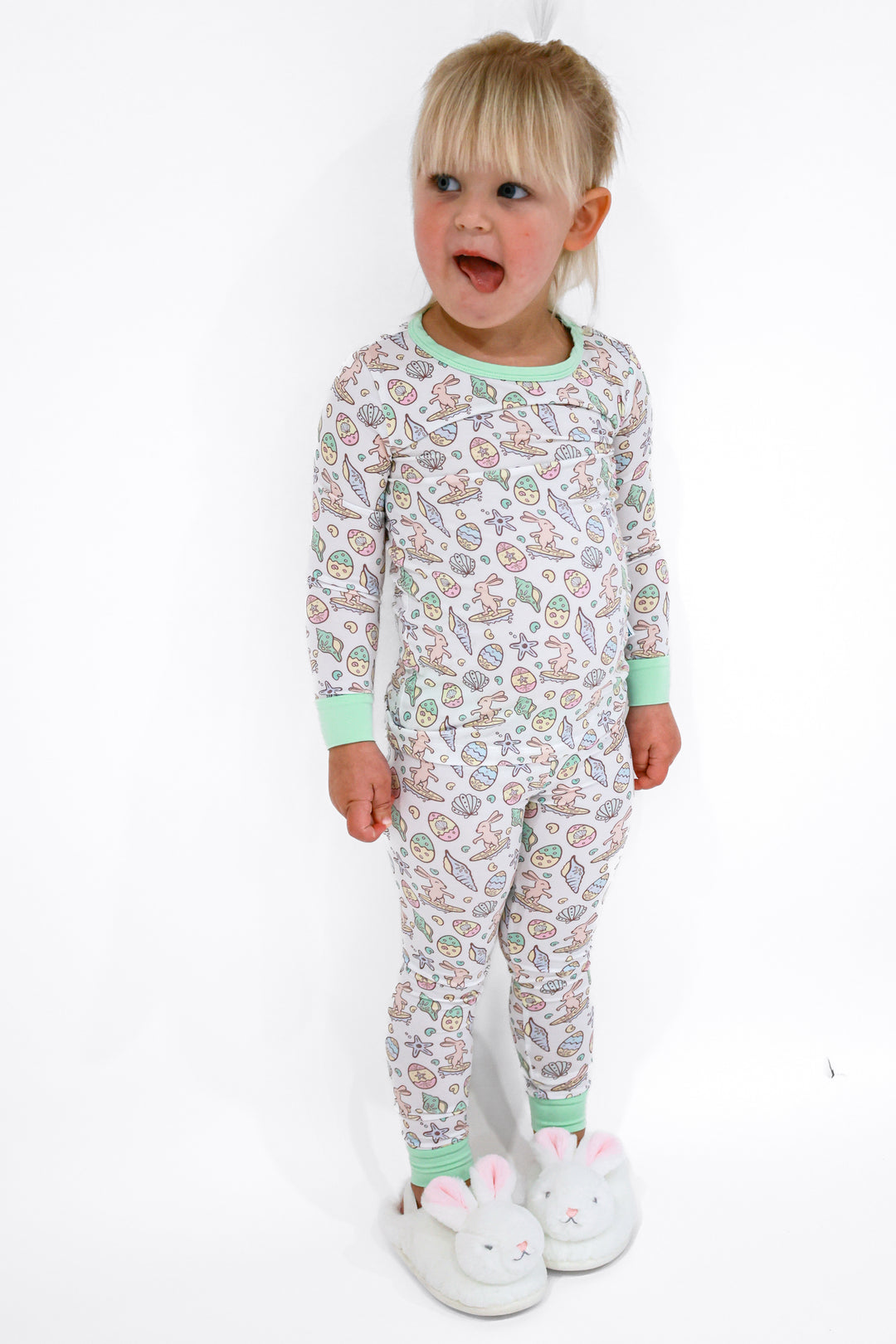 Surfing Bunnies Easter Pajamas