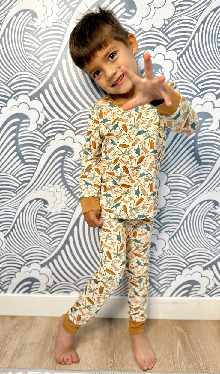 Surfer Boy PJ Set - Tuck & Char Co. 