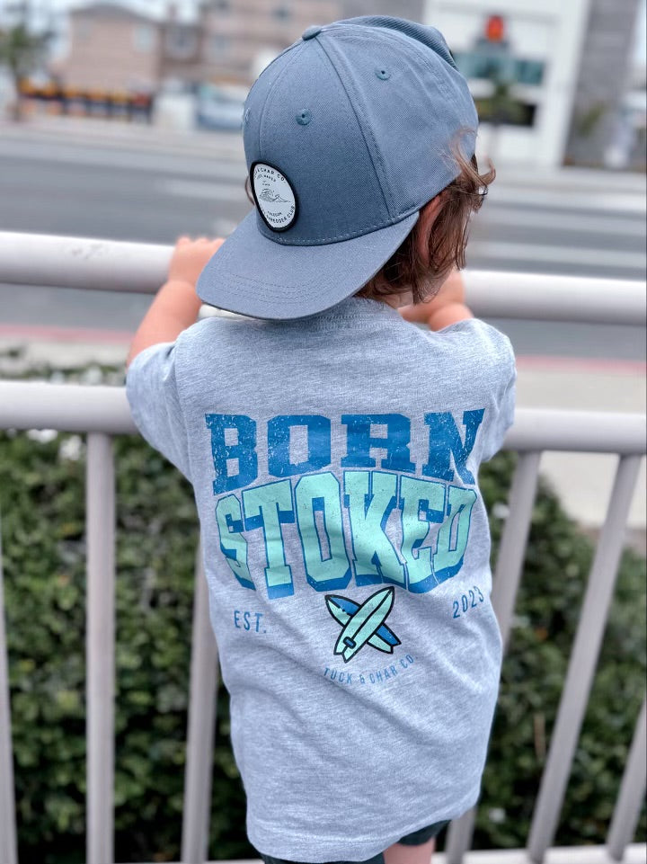 Born Stoked T-Shirt - Tuck & Char Co. 