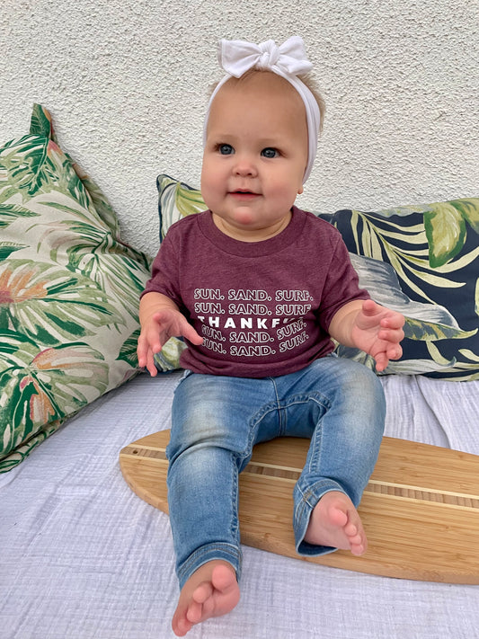 Sun. Sand. Surf. Thankful T-Shirt - Tuck & Char Co. 