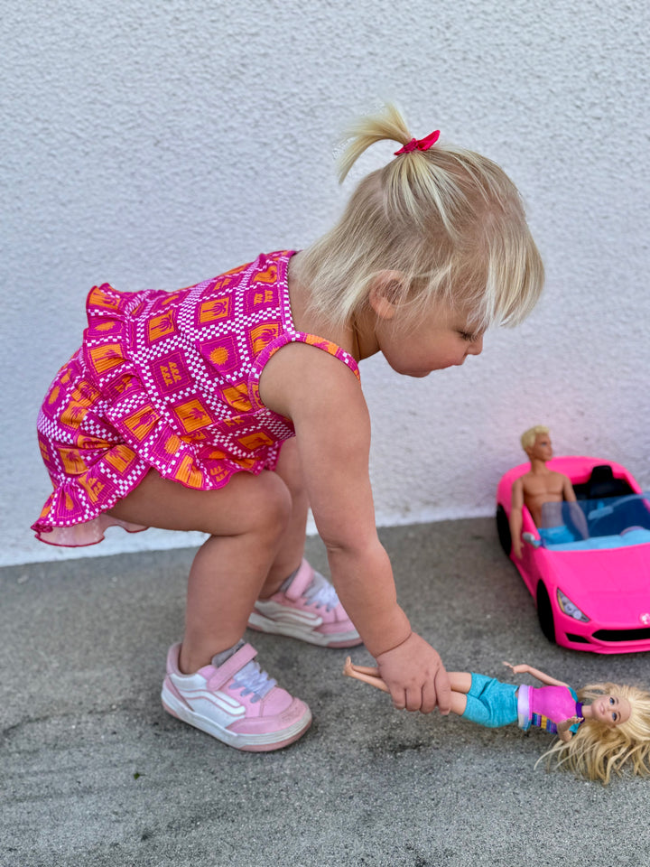 Palms & Frills Girls Two Piece Set