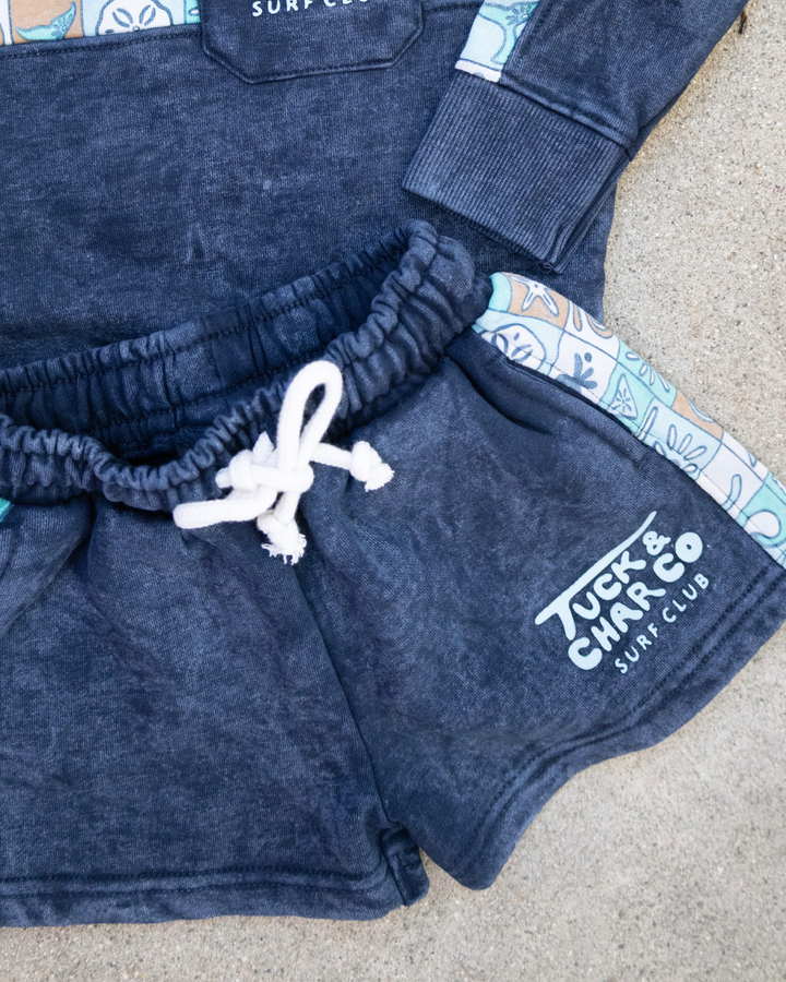 Shorts – Boys Retro Coastal Surf Club (Blue)