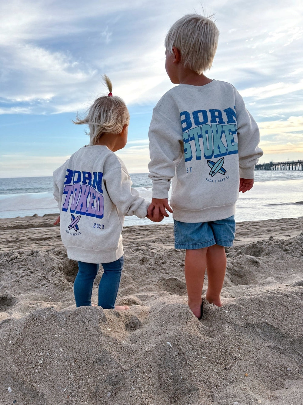 Born Stoked - Crewneck Sweatshirt - Tuck & Char Co.