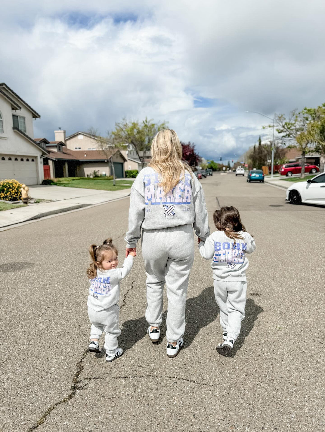 Born Stoked (purple/pink) - Sweatsuit - Tuck & Char Co.