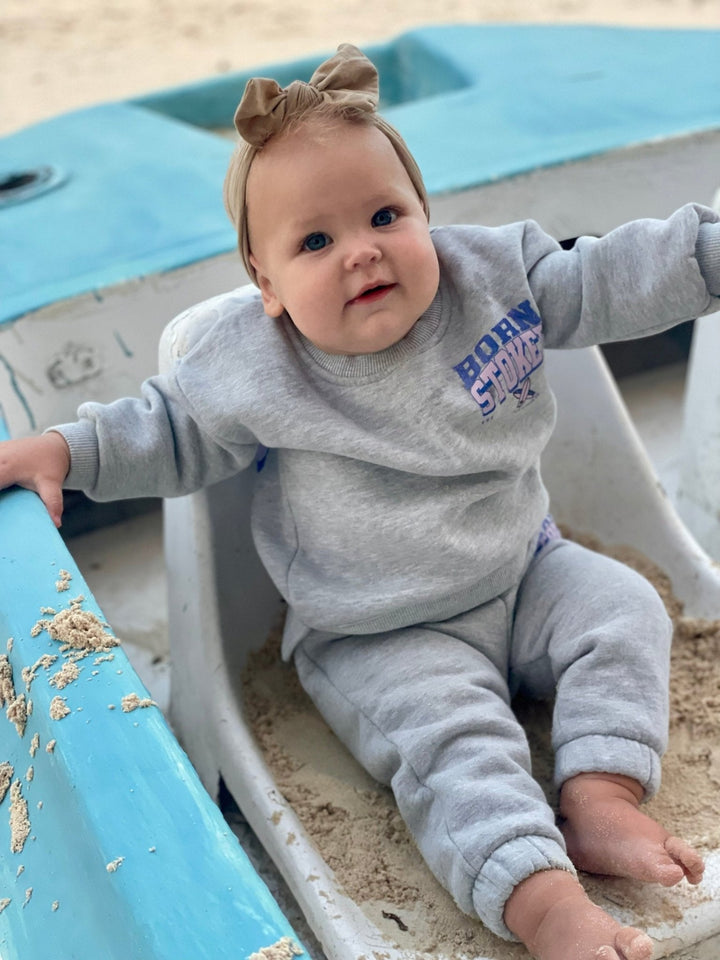 Born Stoked (purple/pink) - Sweatsuit - Tuck & Char Co.