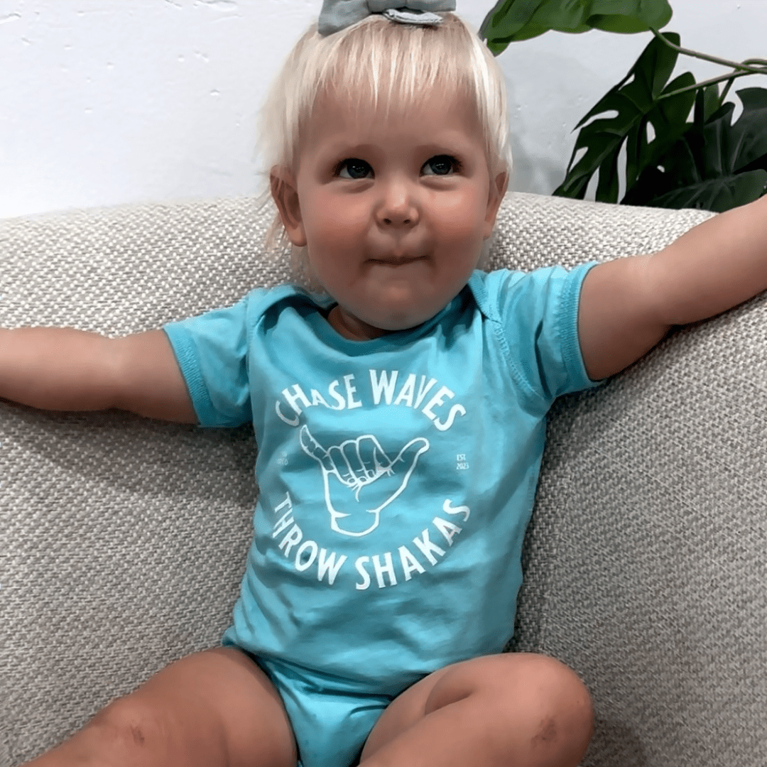 Chase Waves Throw Shakas - Onesie - Tuck & Char Co.
