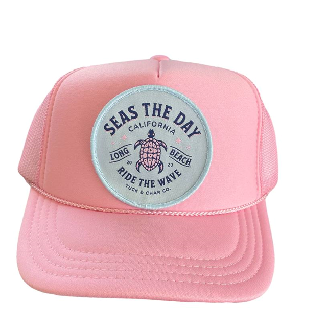 Seas The Day Trucker Hat Youth - Tuck & Char Co. 