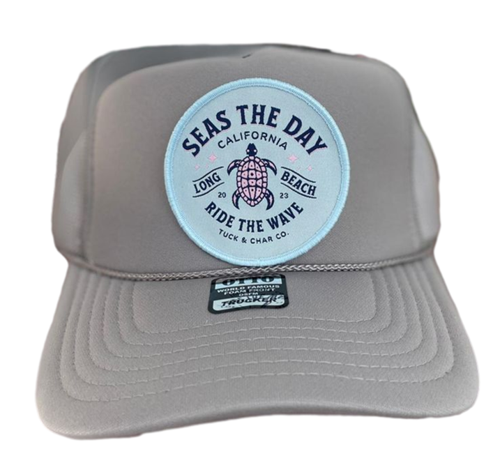 Seas The Day Trucker Hat Youth - Tuck & Char Co. 