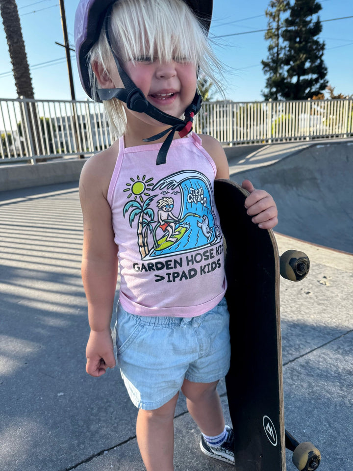 Garden Hose Kids > iPad Kids Halter Top - Pink - Tuck & Char Co.