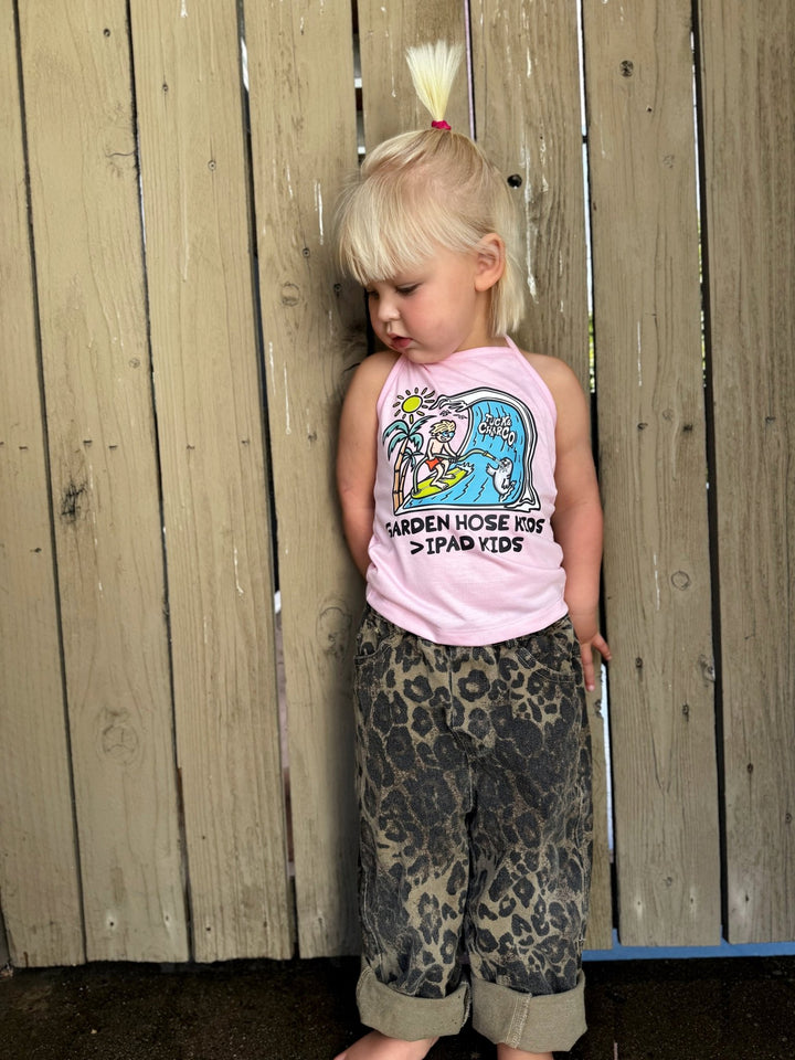 Garden Hose Kids > iPad Kids Halter Top - Pink - Tuck & Char Co.