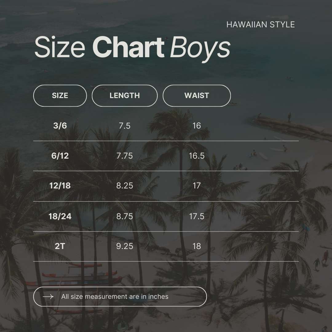 Hawaiian Blue Boardies - Tuck & Char Co.