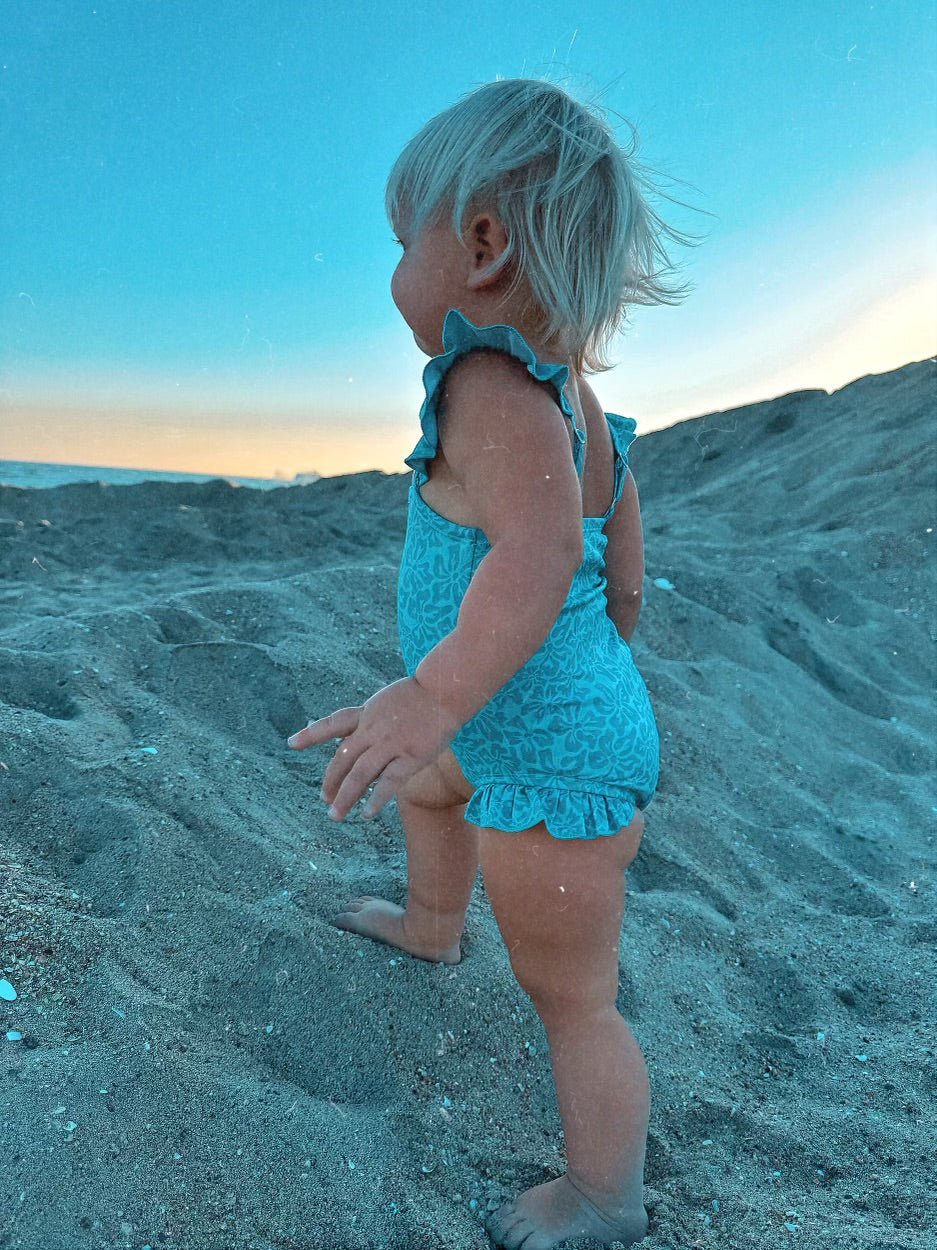 Hawaiian Blue One Piece - Tuck & Char Co.