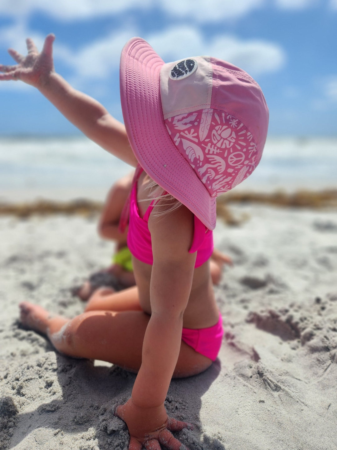 Hi - Viz Neon Pink Girls Bikini Swimsuit - Tuck & Char Co.