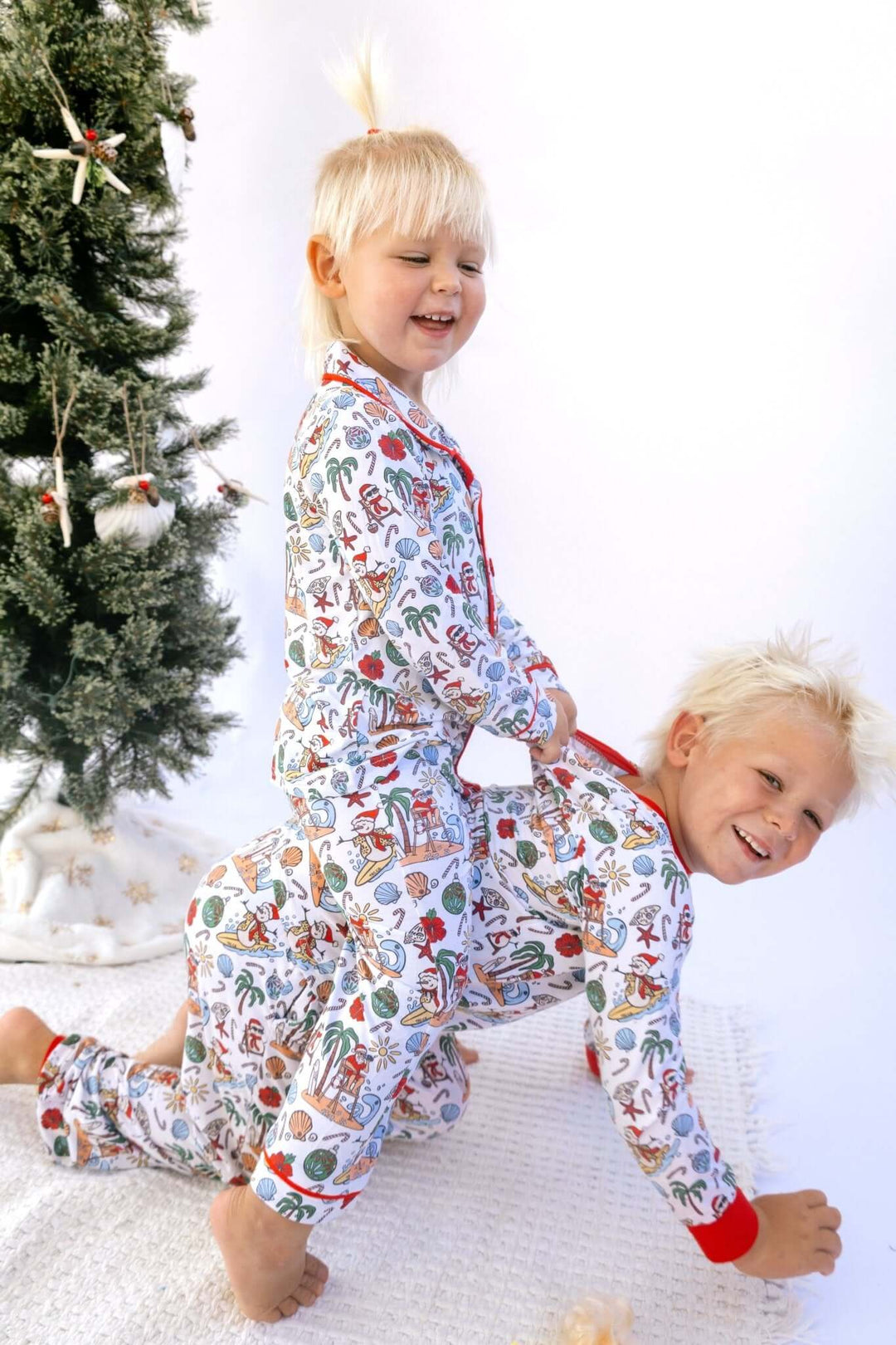 Jolly Waves Bamboo PJ Two Piece Jogger Youth - Tuck & Char Co.