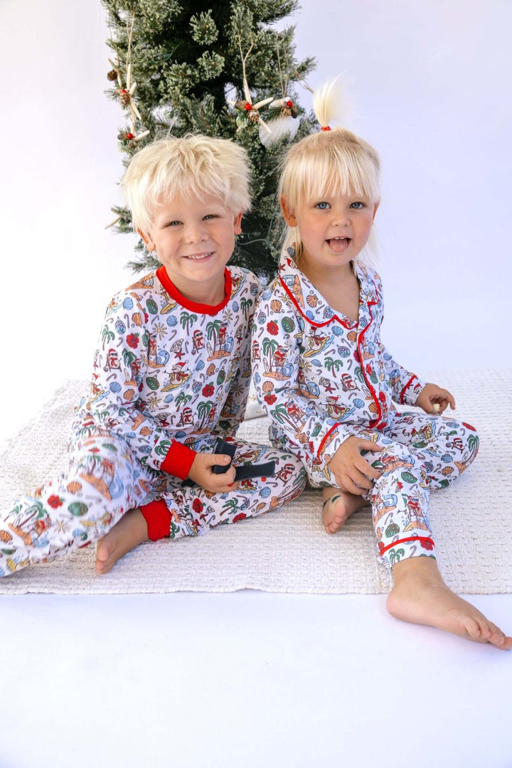 Jolly Waves Bamboo PJ Two Piece Jogger Youth - Tuck & Char Co.