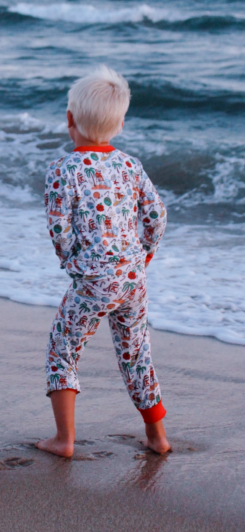 Jolly Waves Bamboo PJ Two Piece Jogger Youth - Tuck & Char Co.